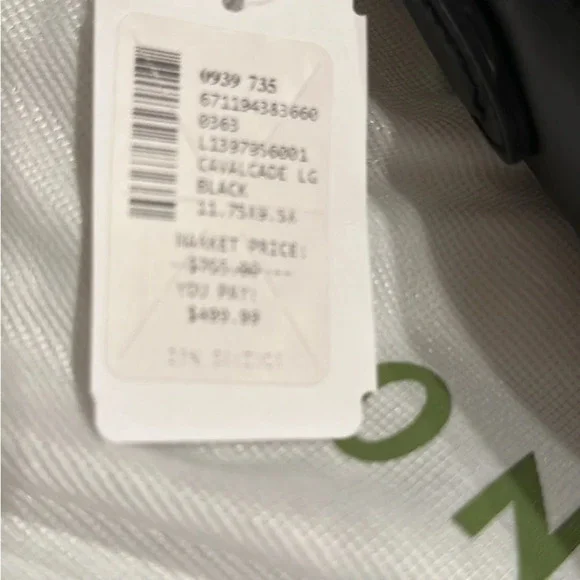 LONGCHAMP NWT Cavalcade Shoulder Bag, Large Size, Black Leather - Picture 8 of 8